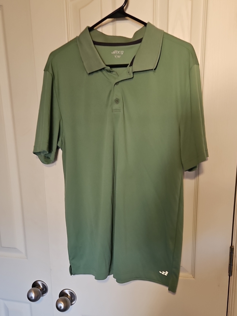 bcg Men's Moss Green Performance Polo